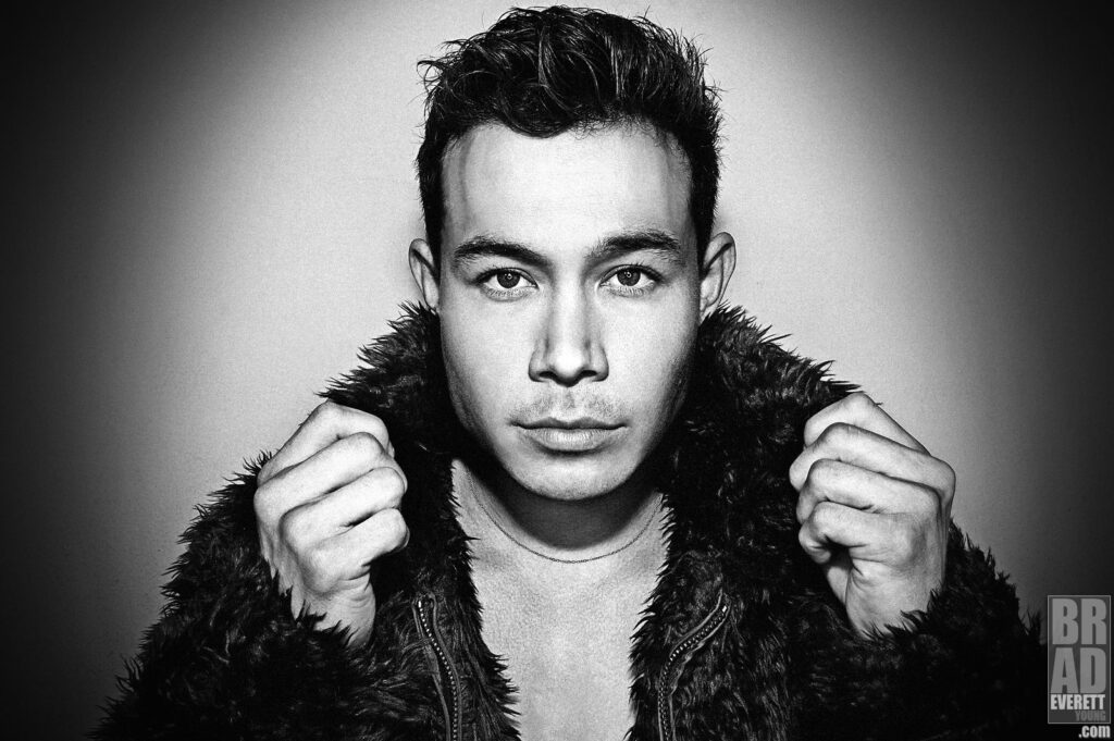 photo of Colton Tran in black and white