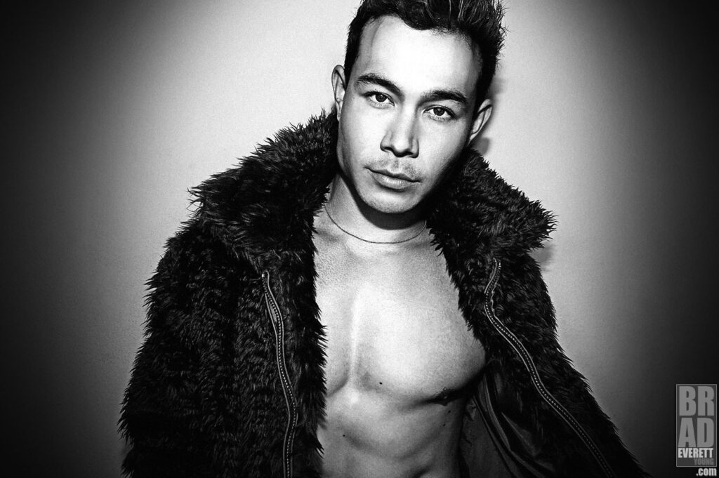 photo of Colton Tran in black and white